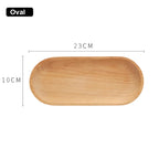 Walnut Wooden Tray Ins Wind Small Wooden Plate Japanese Rectangular Dinner Plate Cake Bread Coffee Tea Solid Wood Plate Tray