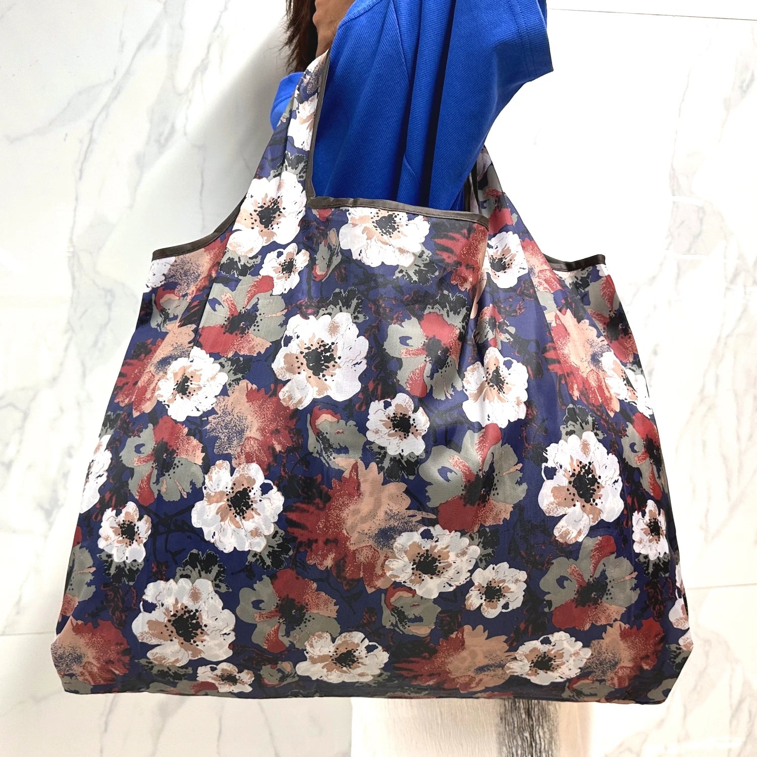 Tote Bag, Large-Capacity Tote Bag, Reusable Satchel Environmentally Friendly Lightweight Shopping Bag with Printed Pattern, Outdoor Foldableable Satchel Camping Style Travel Bag