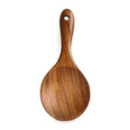 Wood Rice Spoon Wooden Kitchen Spoon Rice Paddle Scoop Ladle Tablespoon Big Serving Spoon Tableware Kitchen Utensils Cooking Too