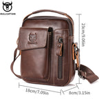 Casual Fashion Men's Messenger Bag's Business Portable Handbag Man Leather Shoulder Bag Mobile 6.5'' Phone Bags