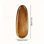 Japanese solid wood fruit plate factory wholesale wooden tray multi-size high-value fruit tray snack plate