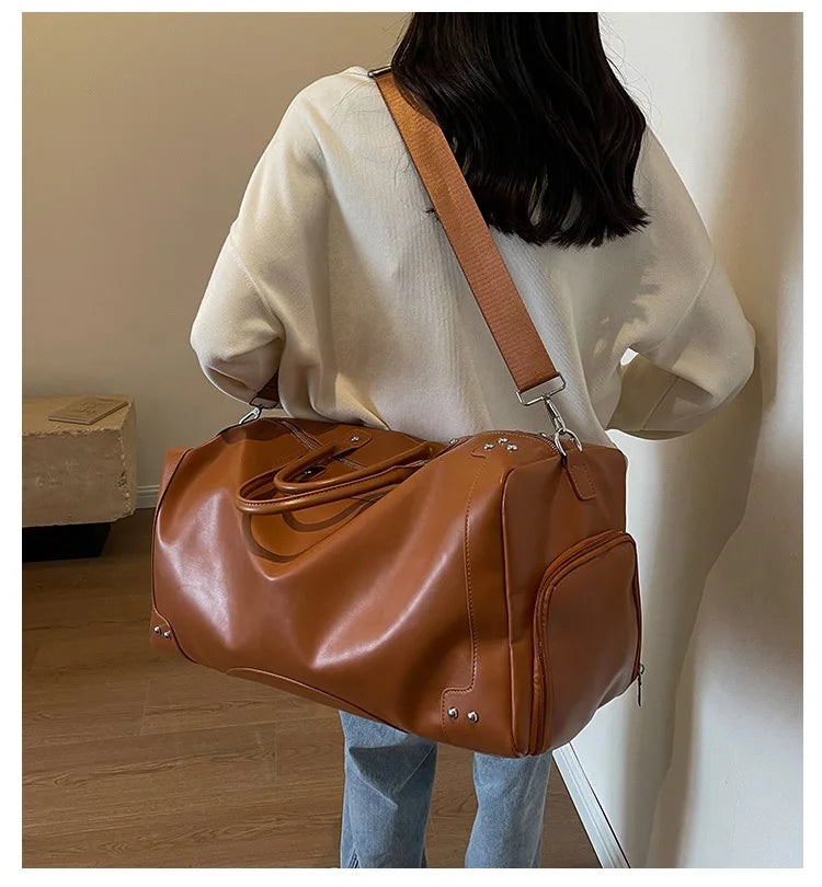 Travel Bags Fashion Men Large Capacity Organizer Handbags Women Fashion Handbag Luggage Leisure Backpack The Tote Bag