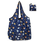Tote Bags Flower Print Women's Grocery Handbags Outdoor Foldable Shopper Eco Shopping Bag Reusable Storage Bag Organizer Bags