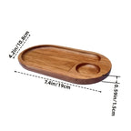 Japanese solid wood fruit plate factory wholesale wooden tray multi-size high-value fruit tray snack plate