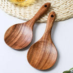 Wood Rice Spoon Wooden Kitchen Spoon Rice Paddle Scoop Ladle Tablespoon Big Serving Spoon Tableware Kitchen Utensils Cooking Too