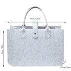 Tote Bag Women Shopping Bag Felt Foldable Grocery Basket  Storage Organizer Utility Tote Handbag for Picnic Beach Pool Travel