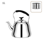 Stainless Steel Whistling Teakettle Fast Heating Base Large Capacity Water Kettles Thickened Gas Stove Induction Cooker