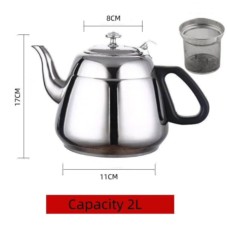 Kettle Tea Water Stove 1.2L/1.5L/2L Stove Stainless Steel Teapot Pot for Hotboiling Pots Gas Coffee Induction Home Camping