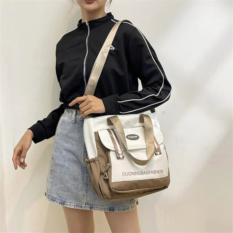Women's Tote Bag, Large Capacity Daily Handbag, Travel Bucket Shoulder Bag, Fashion Messenger Bag,Campus School Bags Satchel
