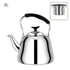 Stainless Steel Whistling Teakettle Fast Heating Base Large Capacity Water Kettles Thickened Gas Stove Induction Cooker Cookware