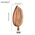 High Aesthetic Tray Wooden Leaf Shaped Afternoon Tea Tray Western Sushi Tray Dessert Fruit Meal Tray Food Tray Wooden Waterproof