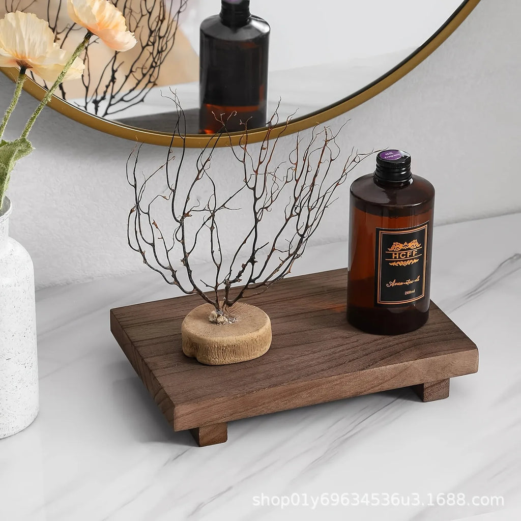 Wooden square tray, wooden products, bathroom tray, wooden storage board, decorative storage wooden frame, wooden board