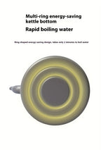 Camping Tea Kettle - Aluminum Alloy Construction, Wooden Handle, Portable Outdoor Kettle for Camping, Hiking, Durable Cookware