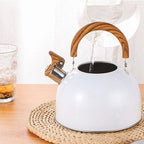 3L Gas operated Whistling kettle Easy to clean Camping equipment Stainless steel material Kitchen tea pot Heat-resistant handle