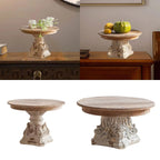 Wooden Fruit Tray Food Dish Plate Rustic Tea and Coffee Table Tray