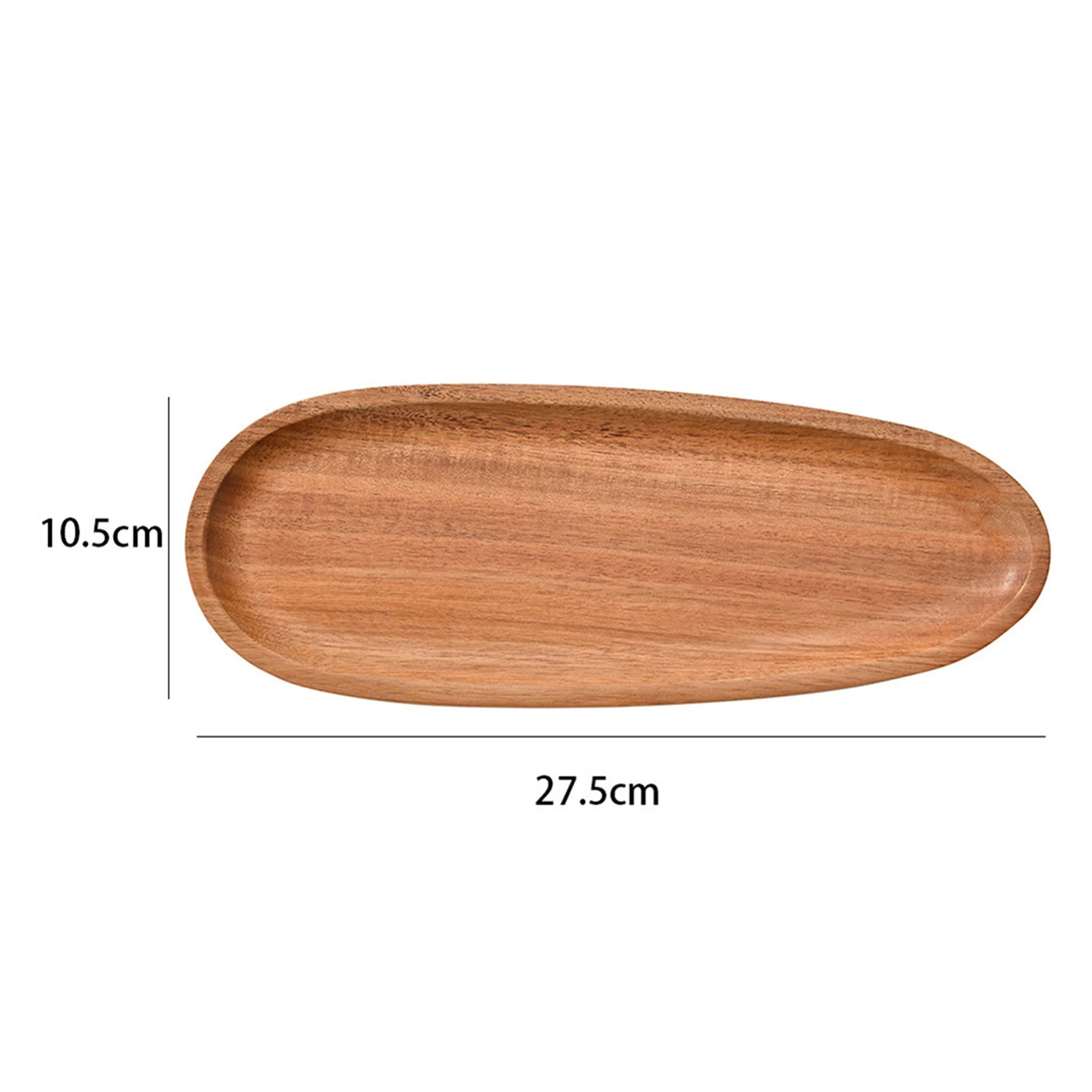 Solid Wood Dinner Plates Irregular Oval Serving Tray Fruit Dishes Dry Fruit Sushi Tea Tray Bread Wooden Plate Home Decoration