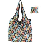 Tote Bags Flower Print Women's Grocery Handbags Outdoor Foldable Shopper Eco Shopping Bag Reusable Storage Bag Organizer Bags
