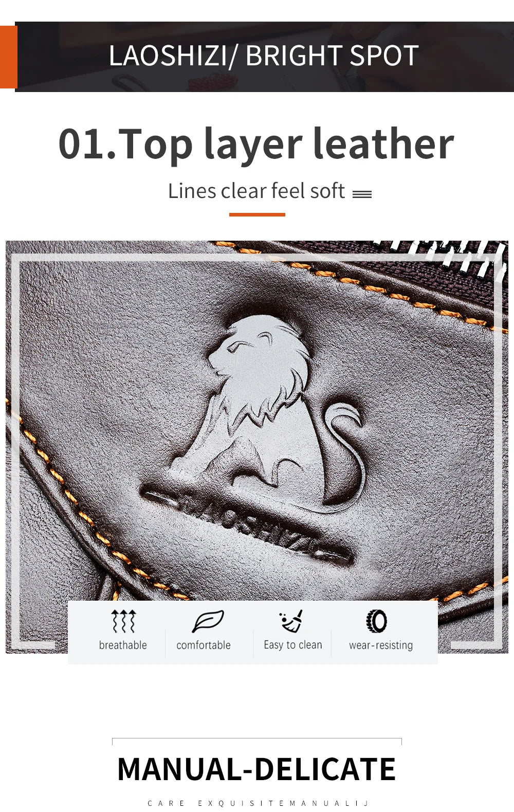 Men's crossbody bag, fashionable leather bag, trendy retro men's top layer cowhide shoulder bag