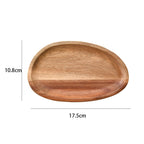 Solid Wood Dinner Plates Irregular Oval Serving Tray Fruit Dishes Dry Fruit Sushi Tea Tray Bread Wooden Plate Home Decoration