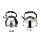 304 Stainless Steel Loud Whistling Hot Water Kettle Induction Cooker Home Camping Boiling Coffee Tea Kettle Stove Top Teapot