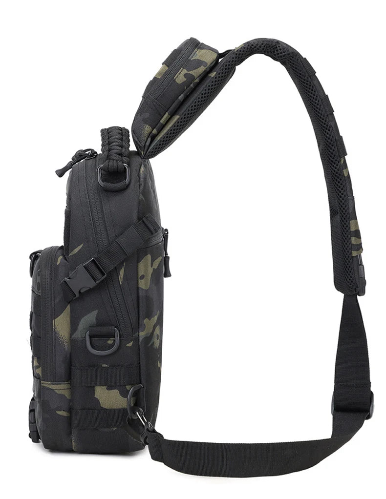Camping Chest Bag Tactical Backpack for Men Sport Shoulder Outdoor Hiking Climbing Cycling Fishing Travel MOLLE Sling Fanny Pack