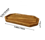 Japanese solid wood fruit plate factory wholesale wooden tray multi-size high-value fruit tray snack plate
