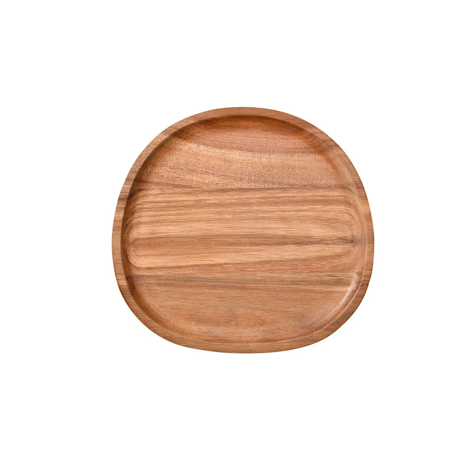 Solid Wood Dinner Plates Irregular Oval Serving Tray Fruit Dishes Dry Fruit Sushi Tea Tray Bread Wooden Plate Home Decoration