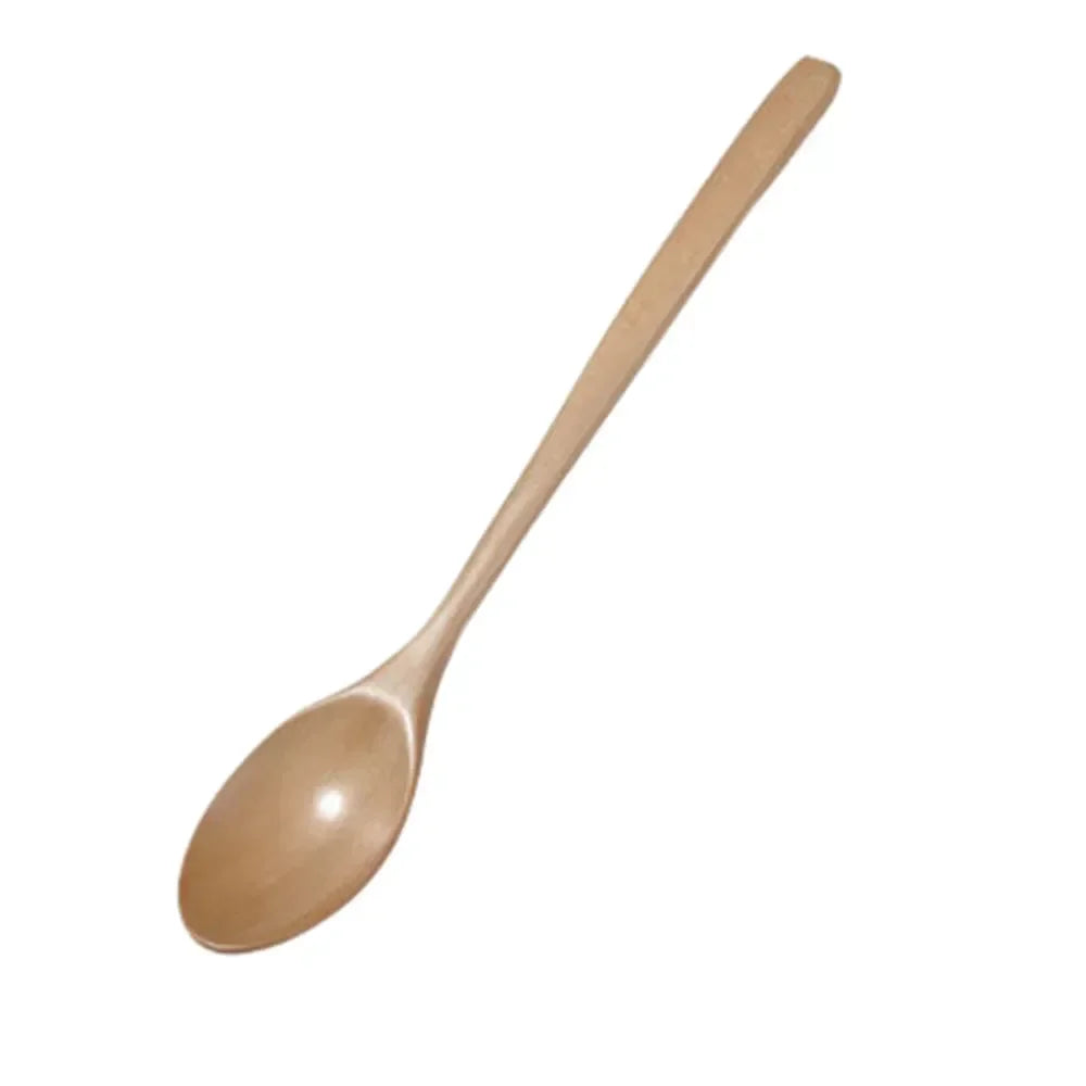 1/2pcs Wooden Spoon Kitchen Cooking Utensil Tools Soup Tea Spoon Tableware Catering Cooking Tool Coffee Soup Honey Spoon