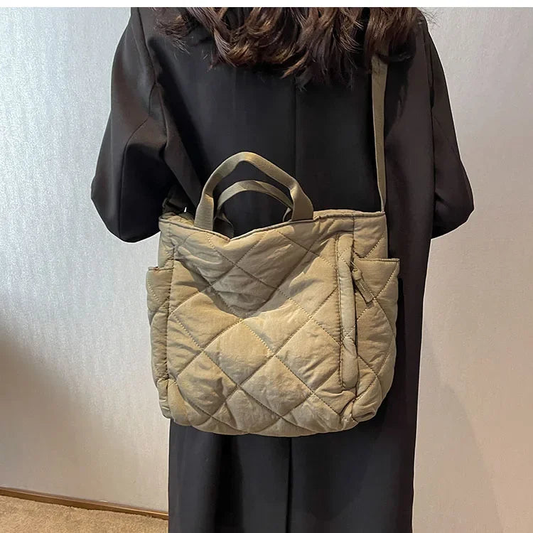 Large Capacity Mommy Bag for Women Totes Baby Diaper Nappy Bags Shoulder Cotton Ladies Maternity Shopping Bags